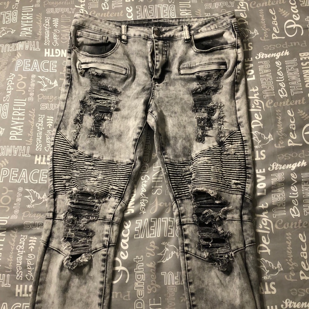 Men’s biker jeans
